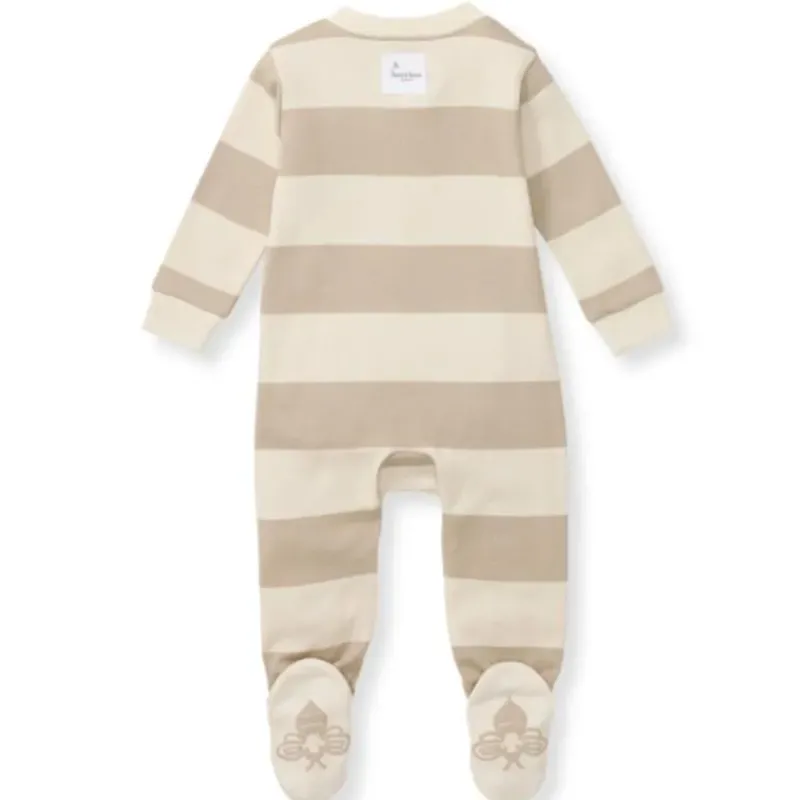 burts_bees__rugby_stripe__SKUHsXsIrnI_1.webp Burt's Bees Baby Burts Bees - Rugby Stripe Sleep & Play, Oat Outlet