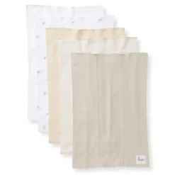 Burt's Bees Baby Burts Bees - Set Of 5 Golden Bee Burp Cloths, Oat Online