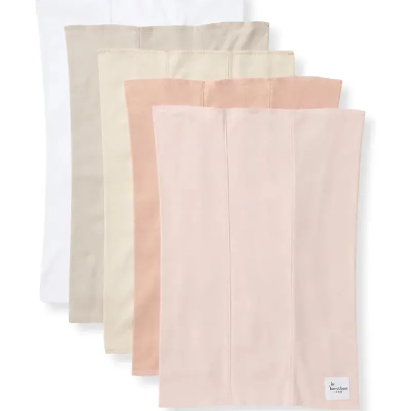burts_bees__set_of__solid_SKU1QB2yRoT_0.webp Burt's Bees Baby Burts Bees - Set Of 5 Solid Burp Cloths, Pink Sand Discount