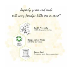Burt's Bees Baby Burt's Bees Pine Forest Reversível Jersey Swaddle Cobertor Heather Cinza Cabide Best