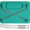 Busy Baby - tapete de silicone, ventosas, 4 alças para proteger os itens essenciais do bebê, hortelã Hot
