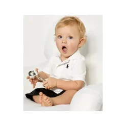 Ralph Lauren Camisa pólo branca clássica para bebê menino Best