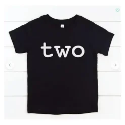 Eden u0026 Eve Camiseta Eden &amp; Eve Two Toddler - Preta Clearance