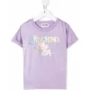 Moschino Camiseta bebê - menina com elefante, lilás Clearance