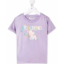 Moschino Camiseta bebê - menina com elefante, lilás Clearance