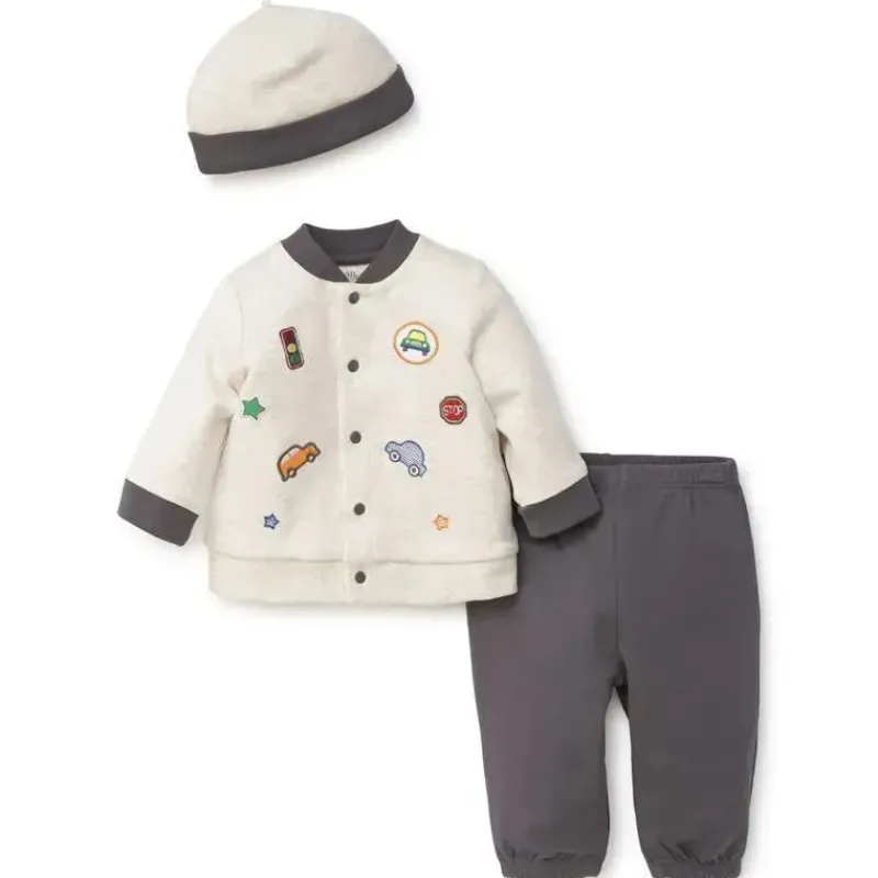 cardigan_little_me_car_pa_SKU4utQMZUd_0.webp Little Me Cardigan Car Patch com Chapéu Conjunto Cinza Sale