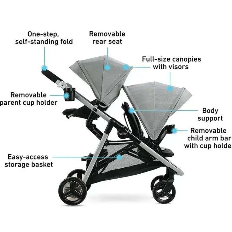 carrinho_de_passeio_duplo_SKUdWU6lQNZ_1.webp Graco Carrinho de passeio duplo - Ready2grow Lx 2.0, Clark Best