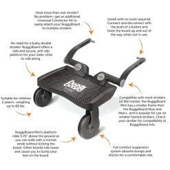 Lascal Carrinho de passeio BuggyBoard Mini - Preto Outlet