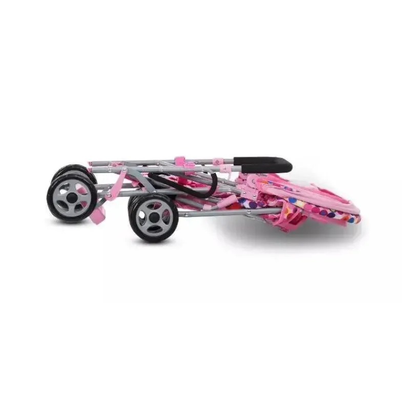 carrinho_tandem_joovy_toy_SKUYnaEnrvQ_2.webp Joovy Carrinho Tandem Toy Doll Caboose, ponto rosa Hot