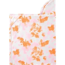 Carter's Carters - Toalha bebê menina tie dye com capuz, rosa/laranja Hot