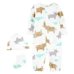Carter's Carter's Baby - Vaca e Porco Conjunto de 3 peças de bebê para levar para casa Sale
