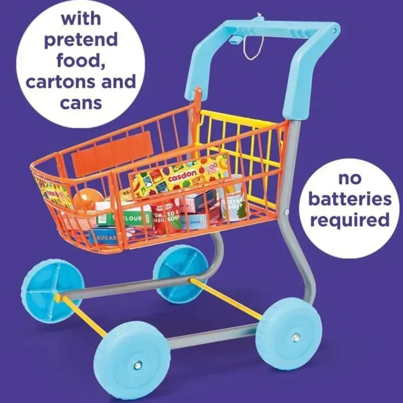 casdon__carrinho_de_compr_SKUtEtvB8jd_1.webp Casdon Toys Casdon - carrinho de compras de brinquedo colorido para crianças a partir de 3 anos Online