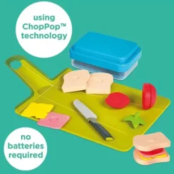 Casdon Toys Casdon - Conjunto de preparação de almoço de brinquedo Joseph Joseph GoEat para crianças a partir de 2 anos, com comida cortável Discount