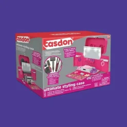 Casdon Toys Casdon - Estojo de estilo definitivo com espelho LightUp, livro de estilo e acessórios de cabelo. Playset para crianças a partir de 3 anos Hot