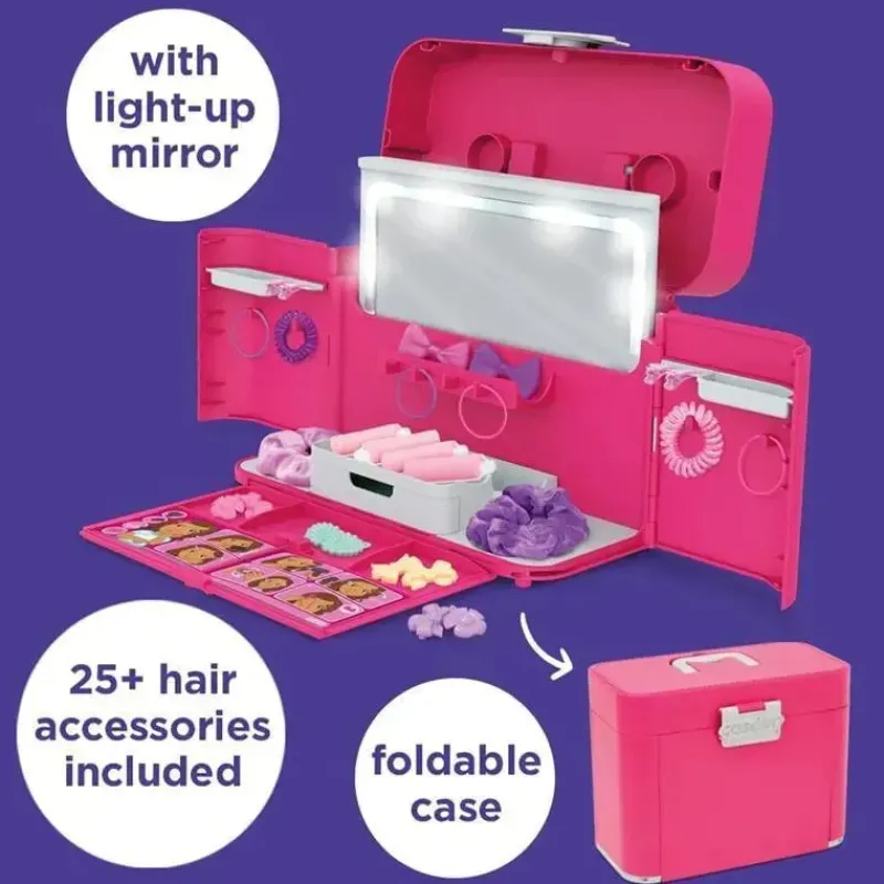 casdon__estojo_de_estilo__SKUQT1uwDu2_6.webp Casdon Toys Casdon - Estojo de estilo definitivo com espelho LightUp, livro de estilo e acessórios de cabelo. Playset para crianças a partir de 3 anos Hot
