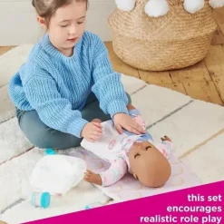 Casdon Toys Casdon - Kit de cuidados definitivos para bonecas com trocador almofadado arco-íris, fralda, escova, pente e recipientes - maiores de 3 anos Sale