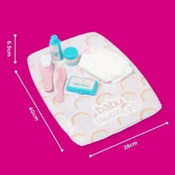 Casdon Toys Casdon - Kit de cuidados definitivos para bonecas com trocador almofadado arco-íris, fralda, escova, pente e recipientes - maiores de 3 anos Sale