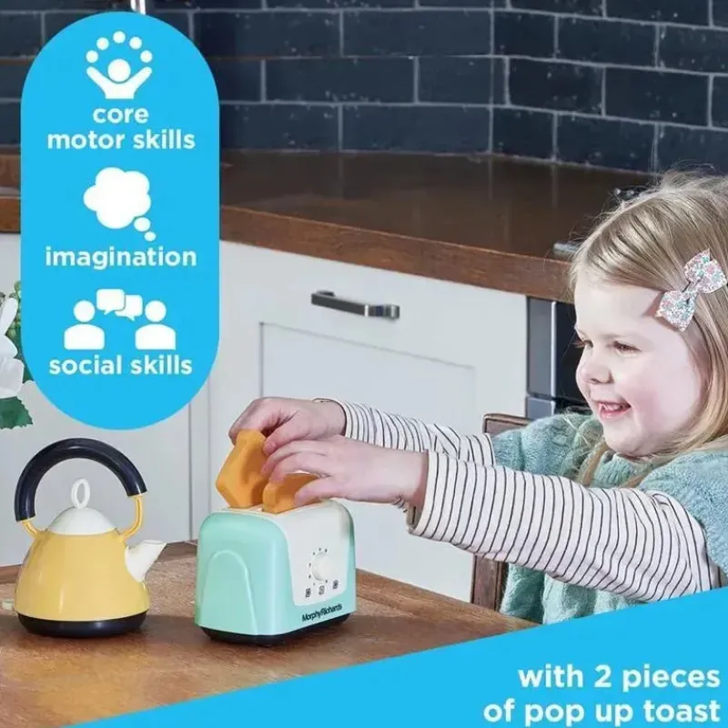 casdon__torradeira_e_chal_SKUBcLUsDqd_4.webp Casdon Toys Casdon - Torradeira e chaleira Morphy Richards, brinquedo interativo para crianças de 3 anos Clearance