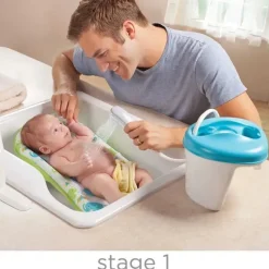 Summer Infant Centro de Banheira e Chuveiro Infantil de Verão para Recém-nascidos e Bebês em Azul Clearance