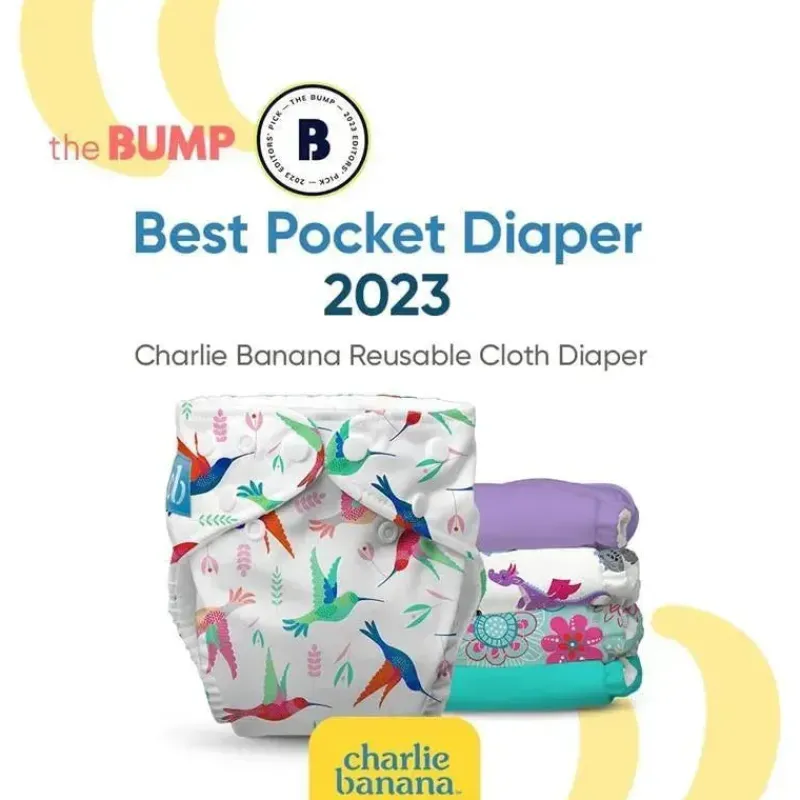 charlie_banana__fralda_de_SKUpERKXyaA_1.webp Charlie Banana - Fralda de pano lavável reutilizável, tamanho único ajustável, Sealy Sale