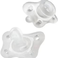 Chicco - 2 Pk Physioforma Silicone Mini Chupeta Ortodôntica Transparente, 0/2M Discount
