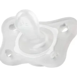 Chicco - 2 Pk Physioforma Silicone Mini Chupeta Ortodôntica Transparente, 0/2M Discount