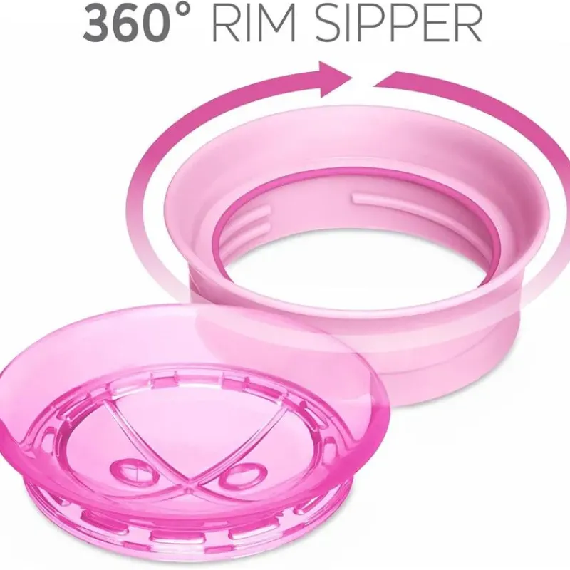 chicco___spoutless_rim_tr_SKUIaRnwxOv_6.webp Chicco - 360° Spoutless Rim Trainer Sippy Cup 9M+ | Pink Hot