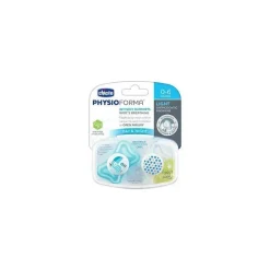 Chicco - Chupeta Ortodôntica 2 Pk Physioforma Light Day &amp; Night Teal, 0/6M Discount