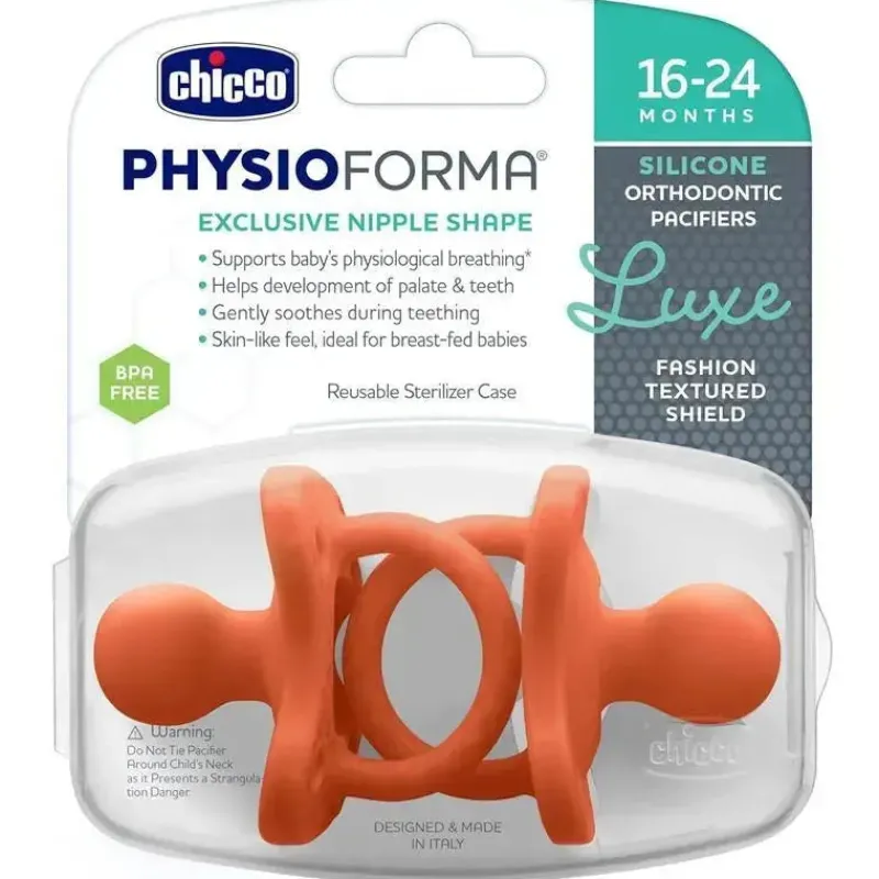 chicco__chupeta_physiofor_SKU5sYX4HIs_6.webp Chicco - Chupeta PhysioForma Luxe Silicone One Piece para Bebés dos 16 aos 24 meses 2 unidadesTerracota Fashion