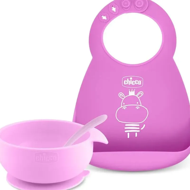 chicco__easy_start_silico_SKUIxBHsE7n_0.webp Chicco - Easy Start Silicone Feeding Gift Set 6M+ | Pink Best