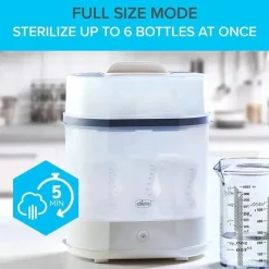 Chicco - Esterilizador a Vapor Sistema Modular 3 em 1 Best