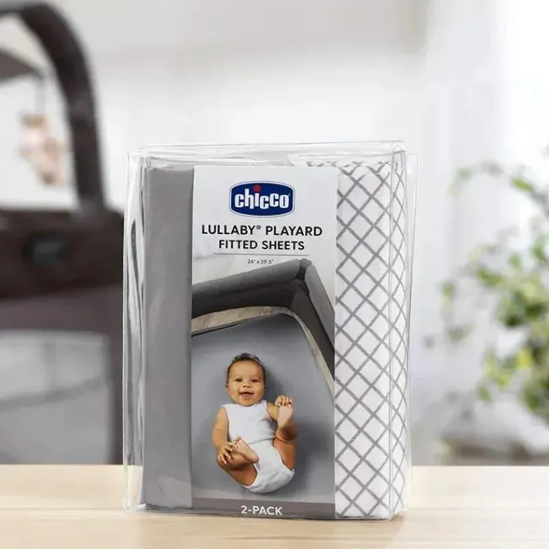 chicco__pacotes_de_lenis__SKUXsFFaCF6_1.webp Chicco 2 pacotes de lençóis de ninar de ninar, cinza diamante Sale