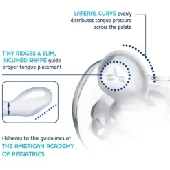 Chicco - Physioforma Luxe Pacifier 6-16M, Grey Hot