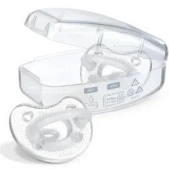 Chicco - Physioforma Luxe Pacifier 6-16M, Crystal Clear Fashion
