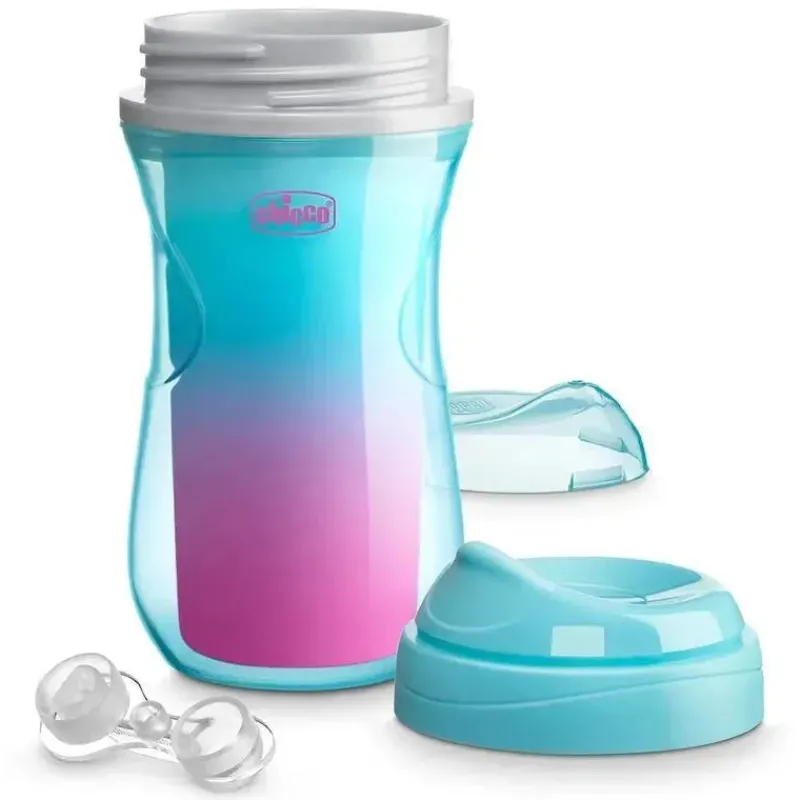 chicco__pk_isolado_rim_sp_SKU3qCVGrqq_4.webp Chicco - 2Pk Isolado Rim Spout Trainer Sippy Cup 9 Oz. Rosa/Teal/Roxo Ombré Hot