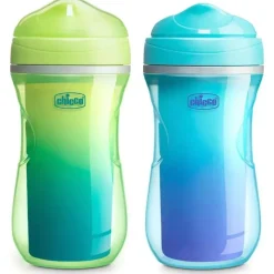 Chicco - 2Pk Isolado Rim Spout Trainer Sippy Cup 9 Oz. Ombré verde/azulado Online