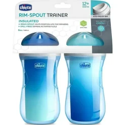 Chicco - 2Pk Isolado Rim Spout Trainer Sippy Cup 9 Oz. Ombré azul/petróleo Discount
