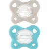 Chicco Feeding - Physioforma Dual Soft Pacifier Grey/Ultramarine 6-16M, 2Pk Online