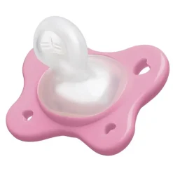 Chicco Feeding - Physioforma Dual Soft Pacifier Grey/Dusty Rose 6-16M, 2Pk Clearance