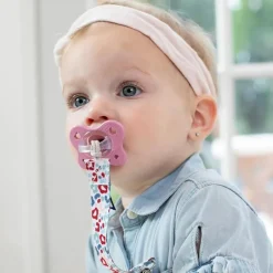 Chicco Feeding - Physioforma Dual Soft Pacifier Grey/Dusty Rose 6-16M, 2Pk Clearance
