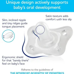 Chicco Feeding - Physioforma Mini Orthodontic Pacifier 2Pk, Clear Discount