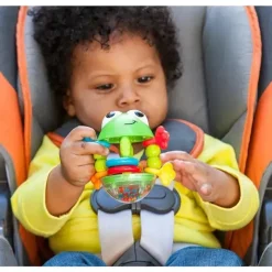 Infantino Chocalho de sapo de chinelos infantil, multicolorido Clearance
