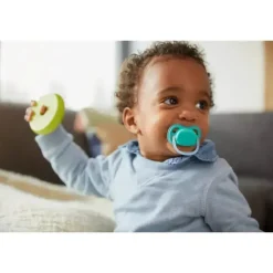Philips Avent Chupeta Avent - 2Pk Ultra Air, 6/18M, Azul/Verde Fashion