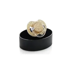 Bling Swarovski Crystal Pacifier Chupeta Bling Swarosvski Crystal Gold, 0-6M Online