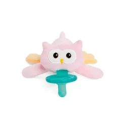Wubbanub Chupeta infantil , coruja rosa Hot