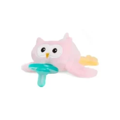 Wubbanub Chupeta infantil , coruja rosa Hot