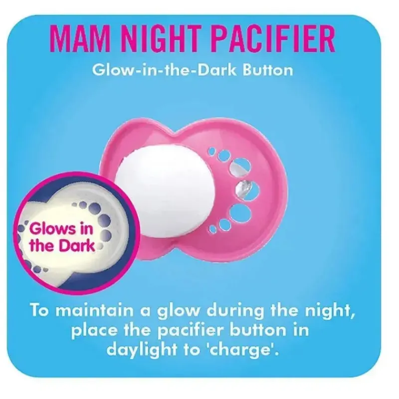 chupeta_mam_night__m_core_SKU09zkWhnk_8.webp Mam Chupeta Night 6+ M, cores podem variar, pacote de 2 Outlet