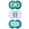 Mam Chupeta 3-Pack 6+ Meses Trends - Azul/Verde Discount