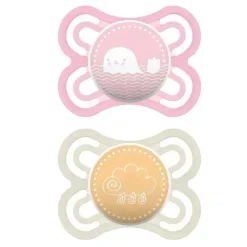 Mam Chupeta 2-Pack 0-6M Perfect - Rosa/Roxo Discount
