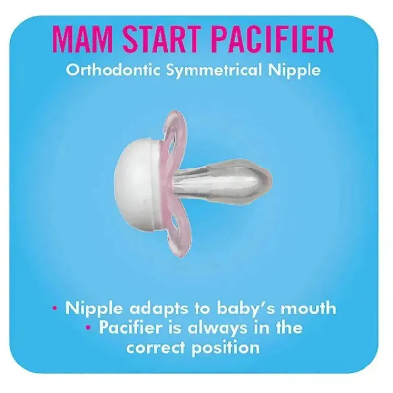 Mam Chupeta Start 0+M - Cores Podem Variar, Pacote de 2 New